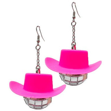 Cowgirl Disco Ball Drop Earrings