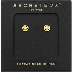 Secret Box Smile Stud Earrings