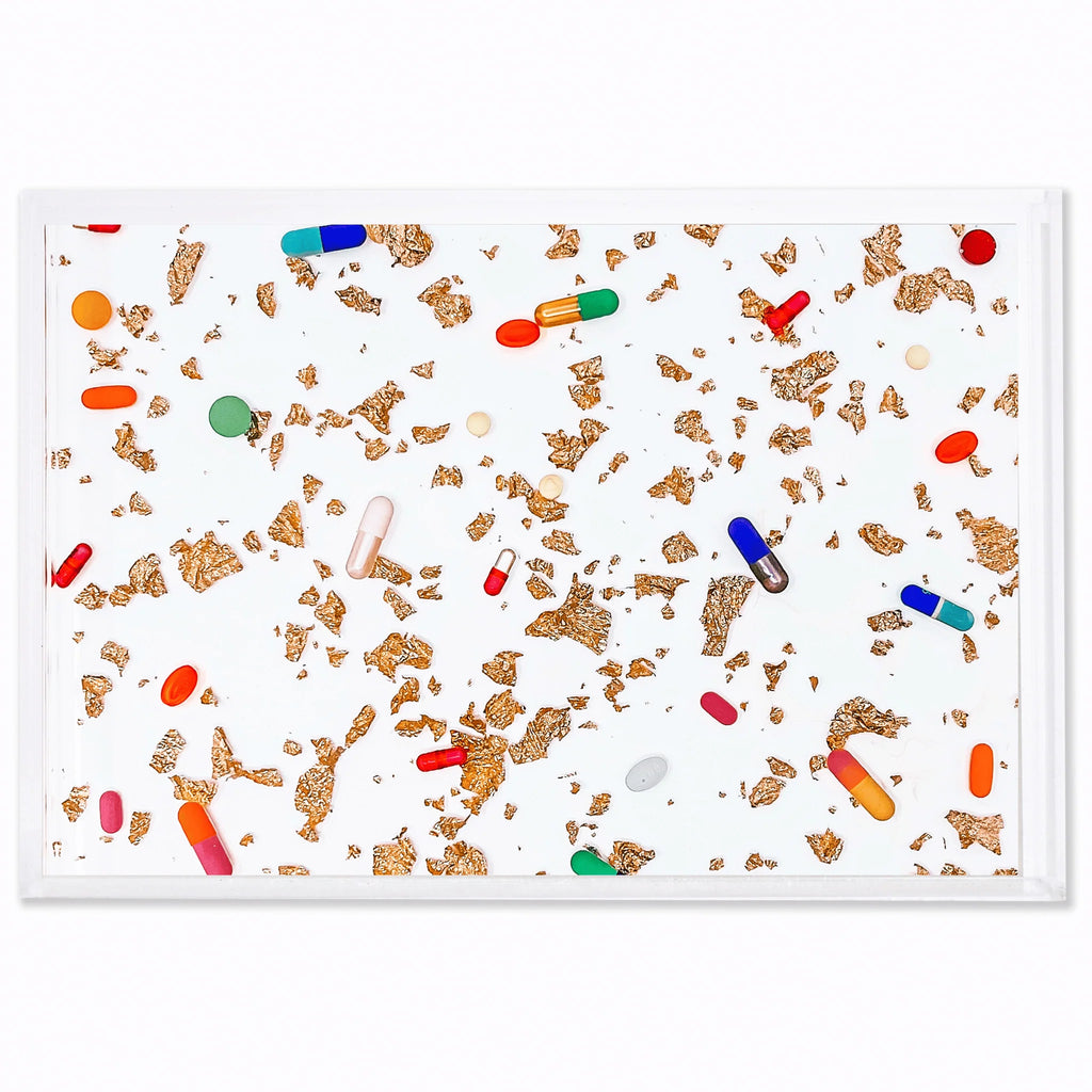 Pills + Gold Small Tray