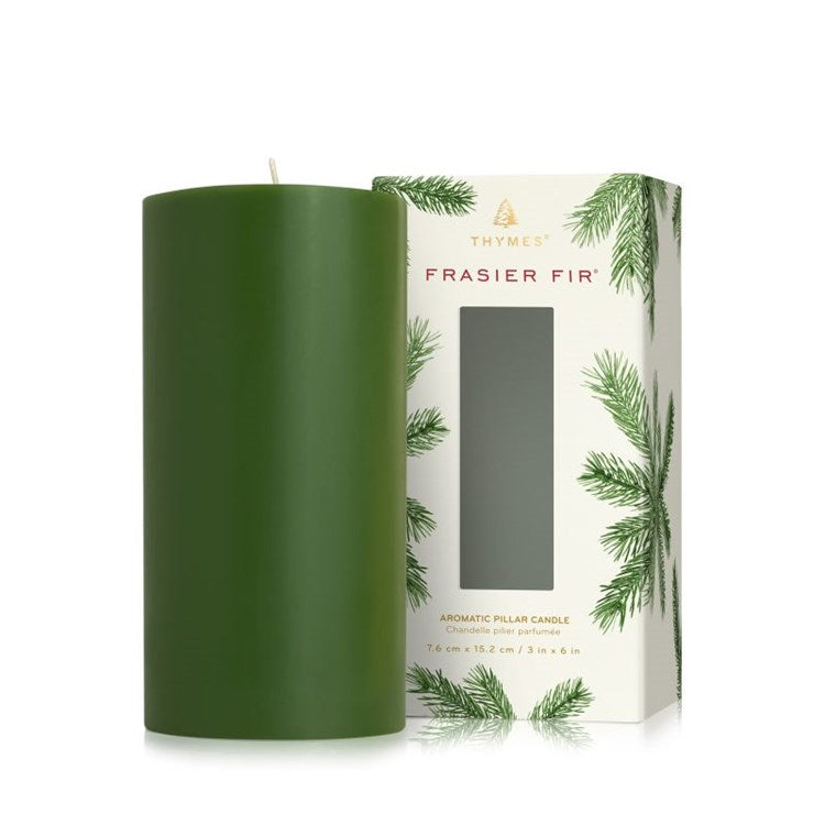 Frasier Fir Pillar Candle, 3x6
