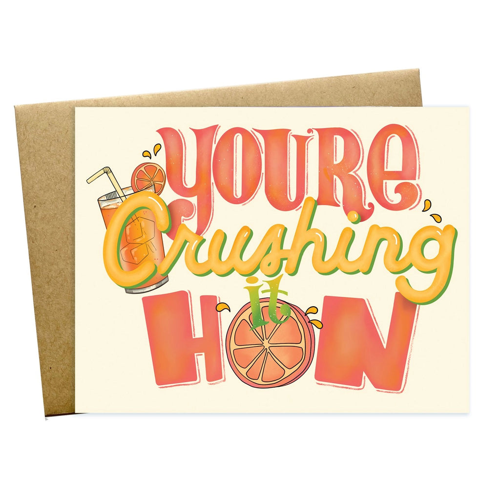 Crushing It Greeting Card