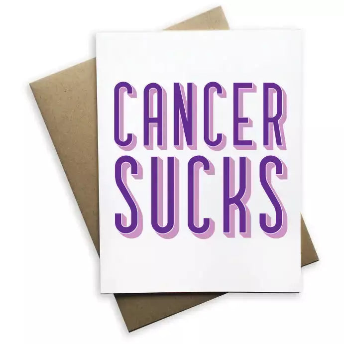 Cancer Sucks Greeting Card
