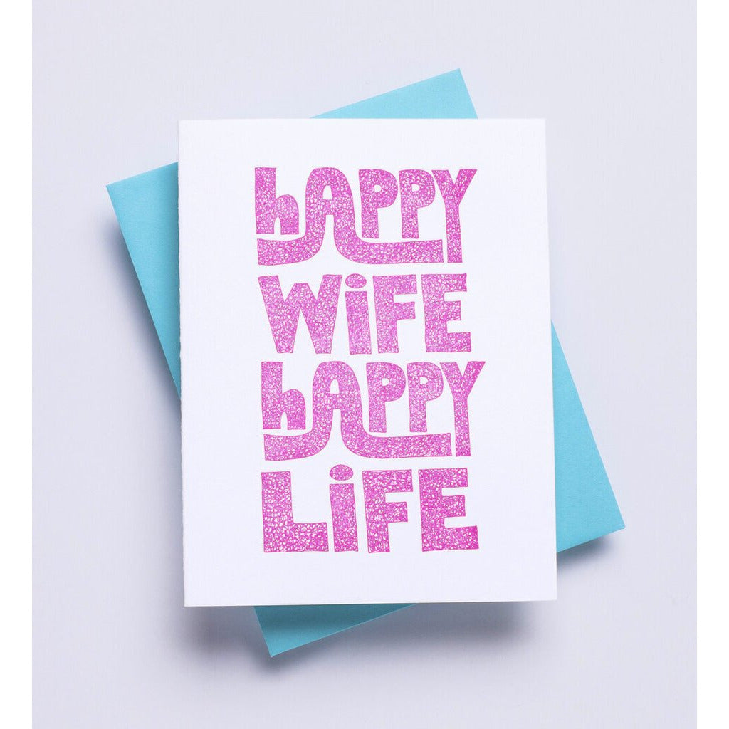 Happy Wife/Life Greeting Card
