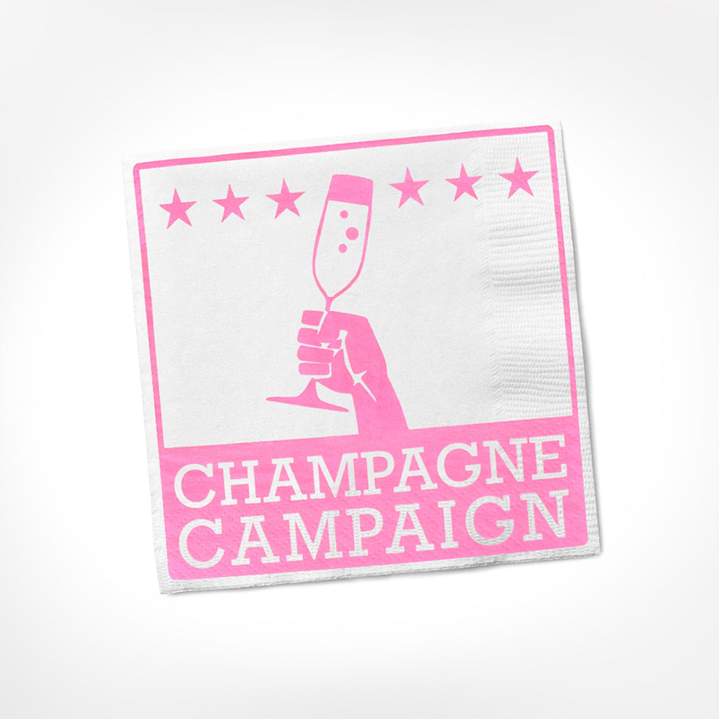 Champagne Campaign COCKTAIL NAPKIN