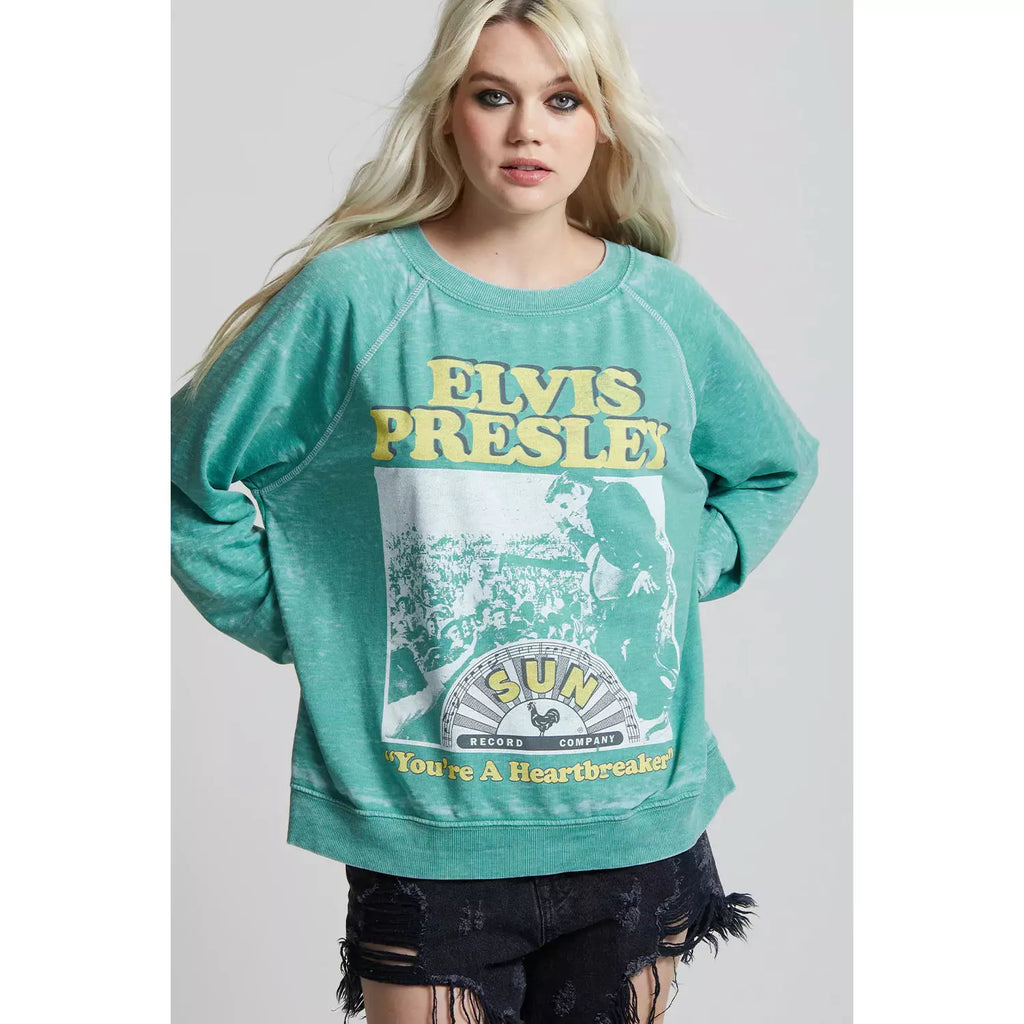 Elvis Presley & Sun Records Burnout Sweatshirt