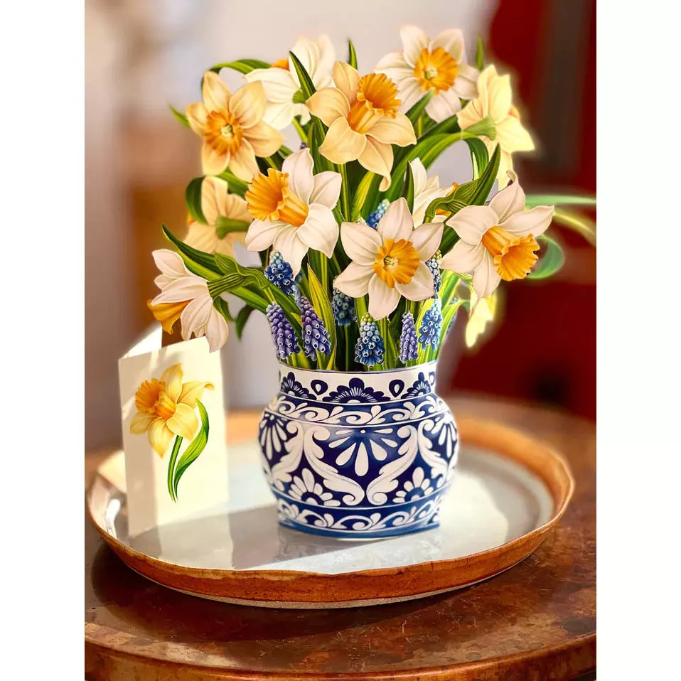 3D Greeting Card | English Daffodils