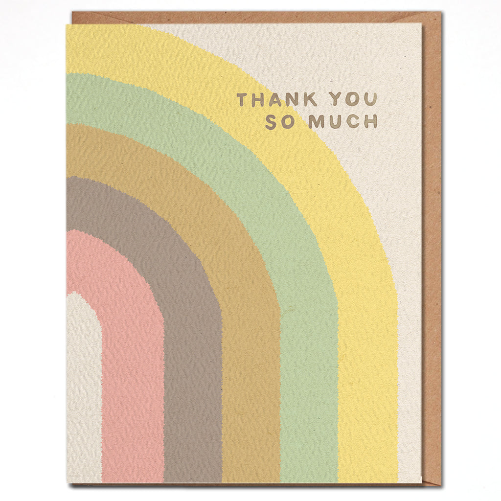 Thank You So Much Rainbow Card