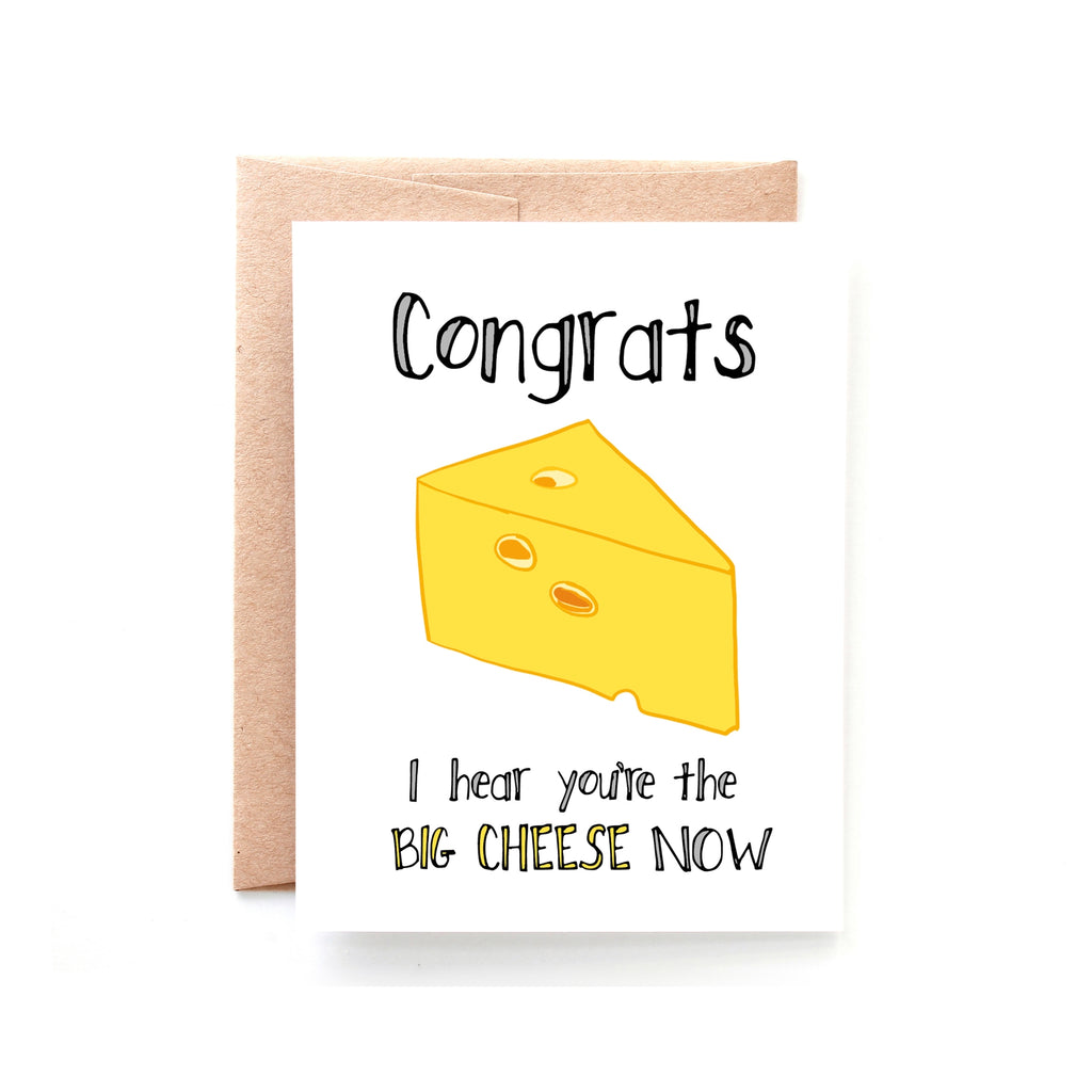 Big Cheese Job Promotion Card