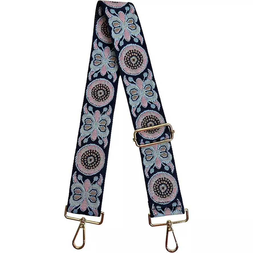 'Foulard' Embroidered Bag Straps