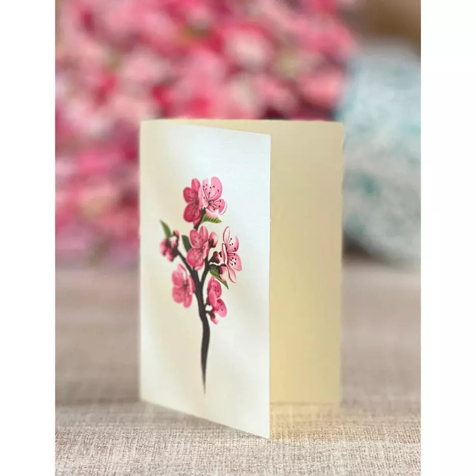 3D Greeting Card | Cherry Blossoms