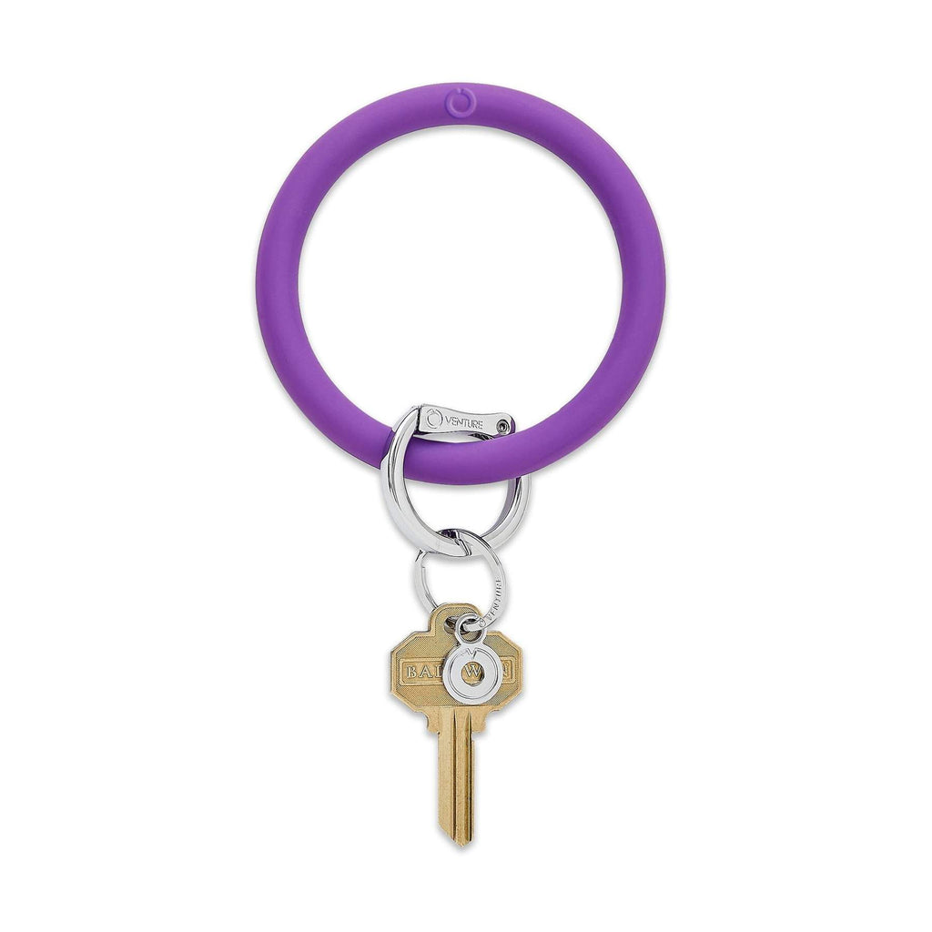 Silcone Big O® Key Ring Deep Purple