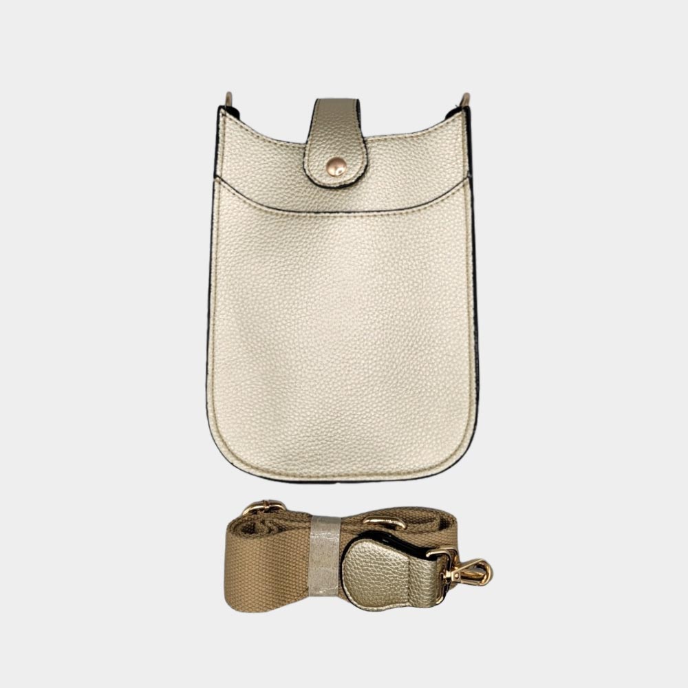 Faux Leather Small Crossbody Bag