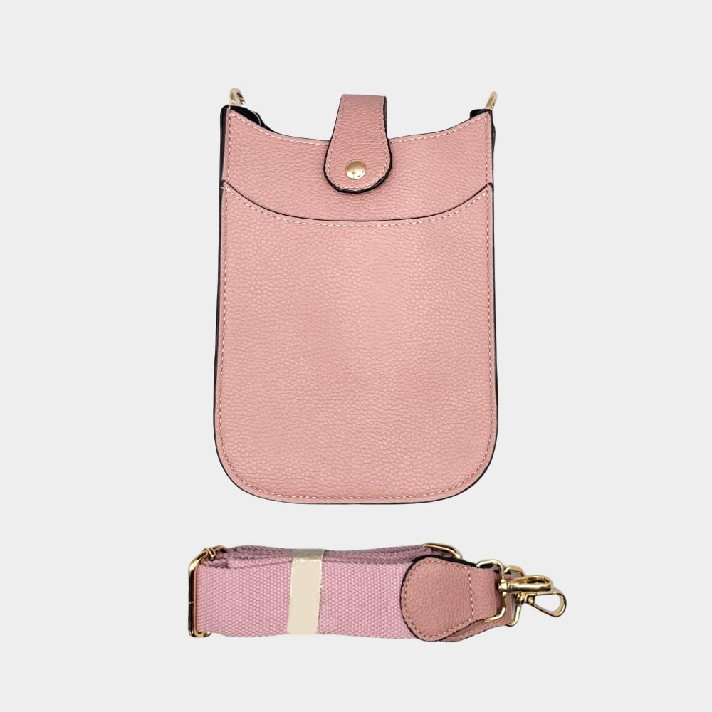 Faux Leather Small Crossbody Bag