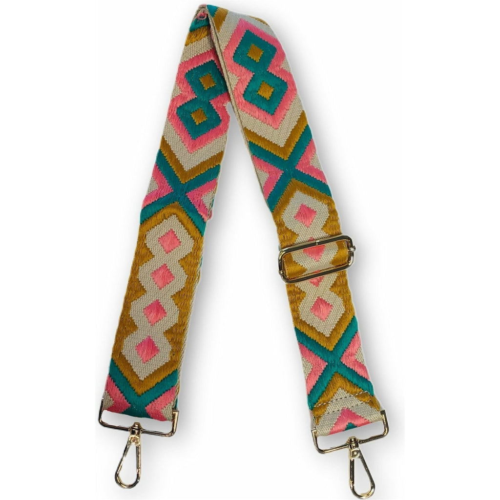 2" Adjustable Embroidered Aztec Bag Straps