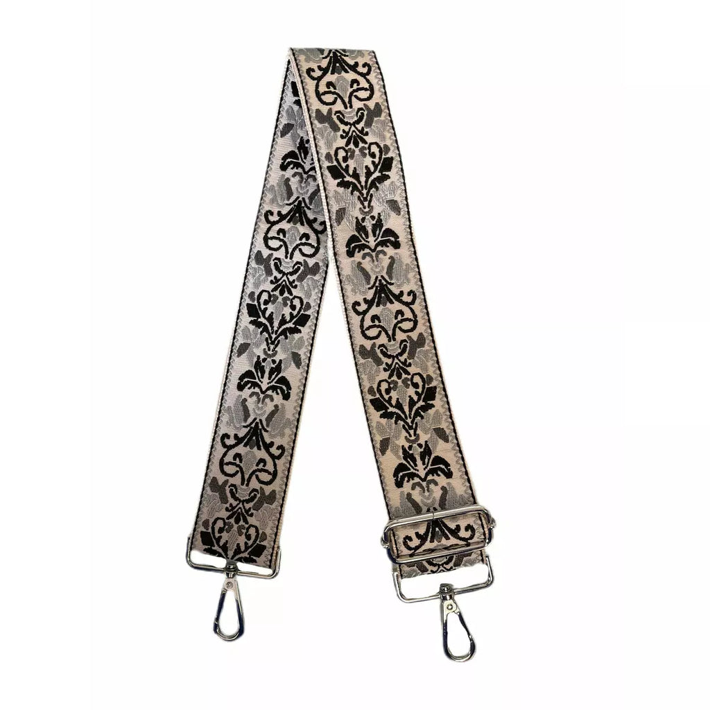 2" Adjustable Embroidered Petal & Floral Bag Straps
