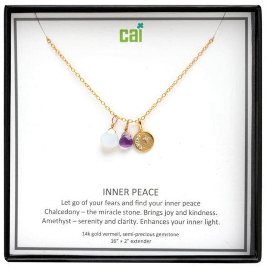 CAI Gold Inner Peace Necklace