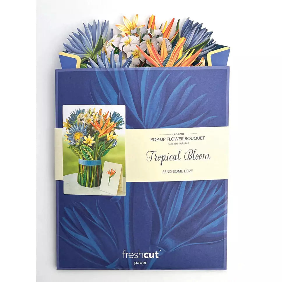 3D Greeting Card | Tropical Bloom